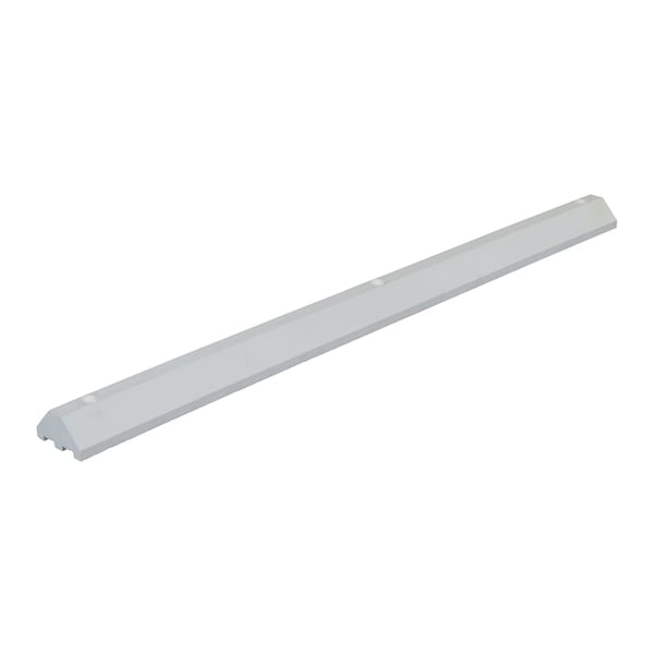 Vestil Car Stop, Plastic, 3 3/4 in Height, 6 ft Length, White CS-33-W - main